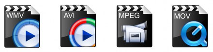 Formatos comunes de vídeo digital: avi, mpeg, wmv, mov, etc.