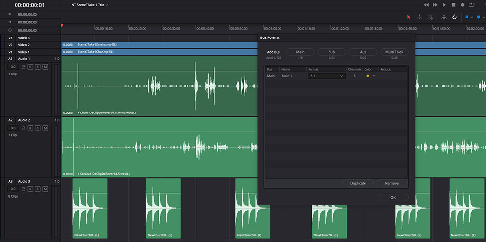 sincronización de sonido en davinci resolve